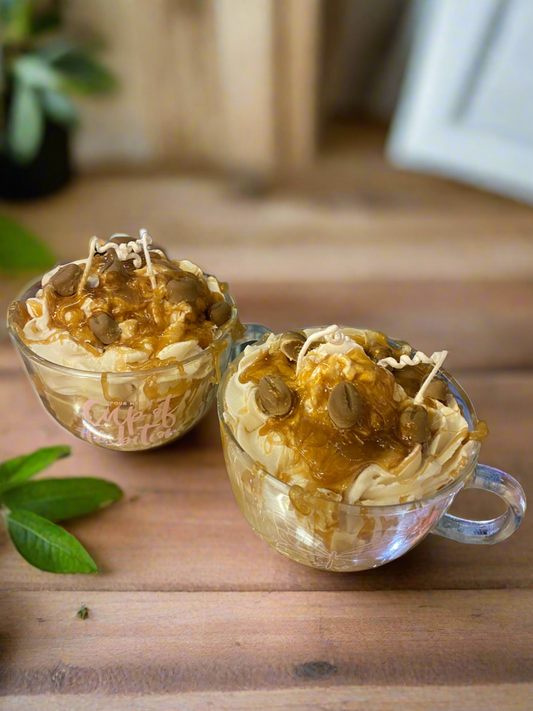 Caramel Macchiato Glass Candle